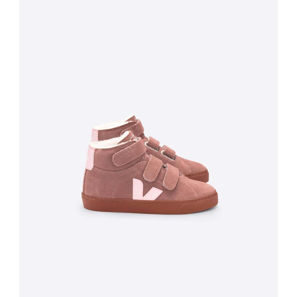 Inalti Copii Veja ESPLAR MID FURED SUEDE Roz | RO 688QMA